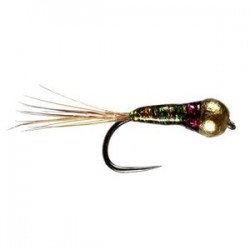 Perdigon Nymph Olive Glint Barbless