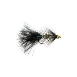 Wooly Bugger White Black - 1